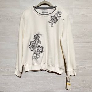 Alfred Dunner Sweater Petite Medium MSRP $56